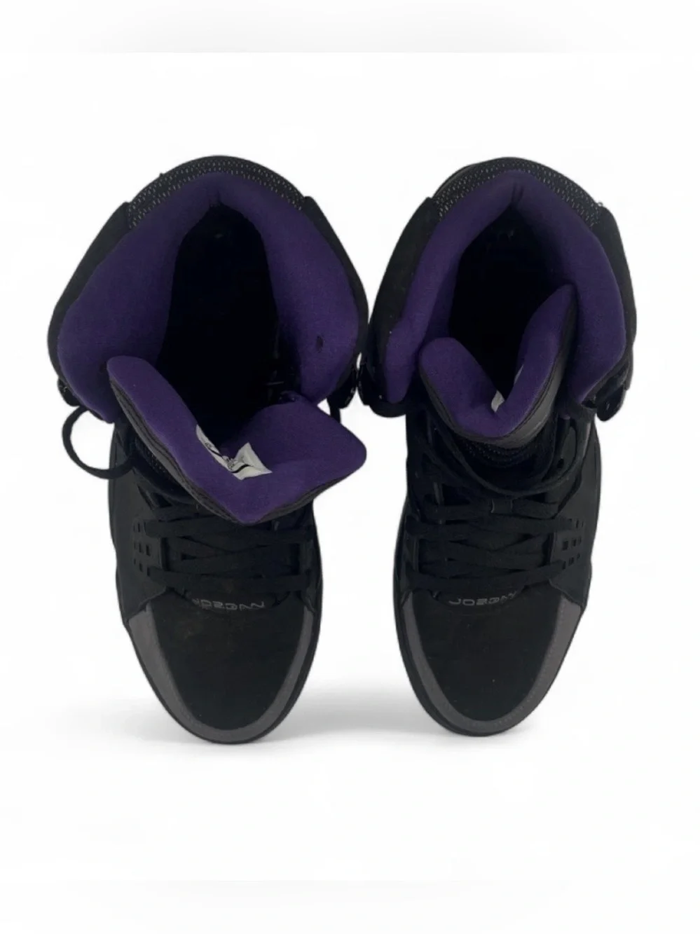 Jordan Take Flight Men’s Black and Varsity Purple High-Top Basketball Sneakers